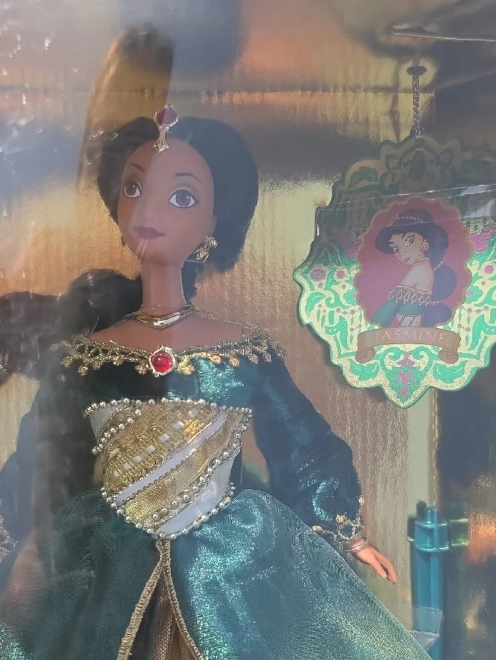 Disney Jasmine Holiday Princess Doll - Teal and Gold